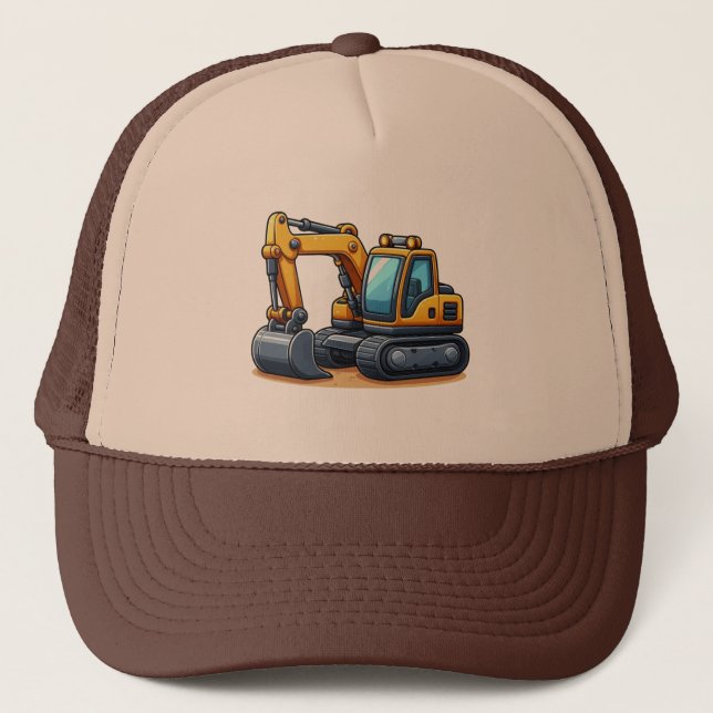Casquette Engin de construction/Pelleteuse  (Devant)