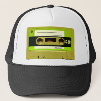 Casquette Enregistreur à cassettes de vert de chaux rétro