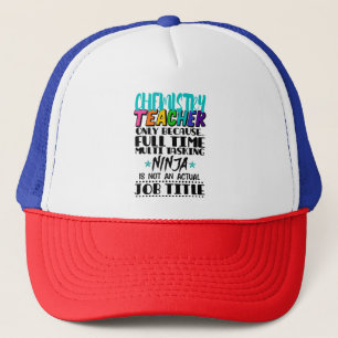 Casquette Enseignant en chimie seulement parce qu'à temps pl
