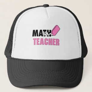 Casquette Enseignant Funky Math Pink Eraser