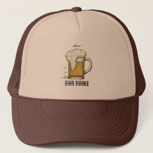 Casquette Enseigne de bière vintage pour commerce de bar