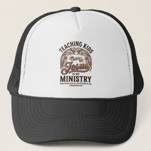 Casquette Enseigner aux enfants Jésus est mon ministère vint
