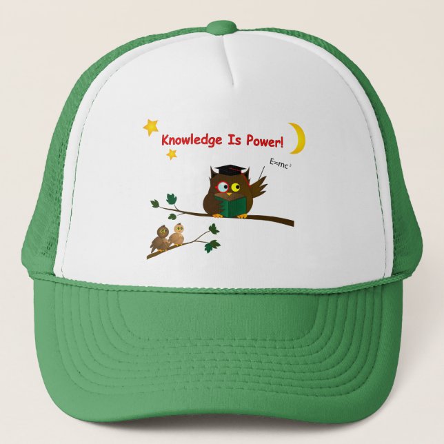 Casquette Enseigner le hibou sage (Devant)