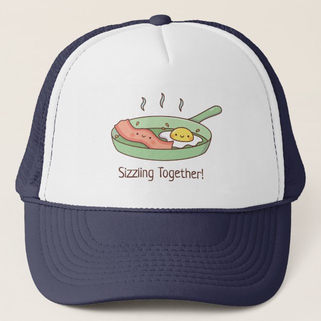Casquette Ensemble Torride, Œuf au Plat et Bacon : un Jeu de (Devant)