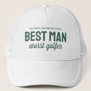 Casquette Enterrement de vie de garçon de golf drôle meilleu