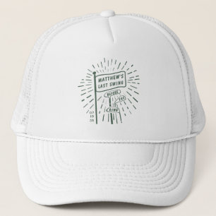 Casquette Enterrement de vie de garçon Rétro Moderne Last Sw