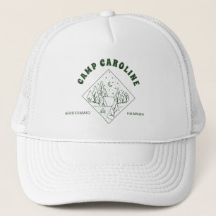 Casquette Enterrement de vie de jeune fille en camping sur m