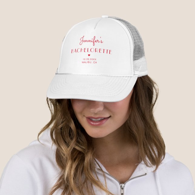 Casquette Enterrement de vie de jeune fille personnalisé Min (En situation)