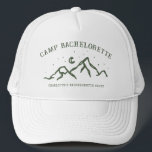 Casquette Enterrement de vie de jeune fille simple moderne e<br><div class="desc">Casquette de camionneur pour enterrement de vie de jeune fille simple moderne en camping</div>