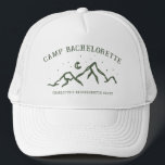 Casquette Enterrement de Vie de Jeune Fille Week-end de Camp<br><div class="desc">Casquette de camionneur Enterrement de Vie de Jeune Fille Week-end de Camping Simple Moderne</div>