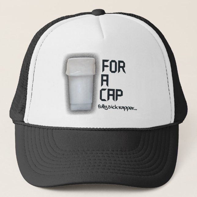 Casquette entièrement malade de poubelle (Devant)