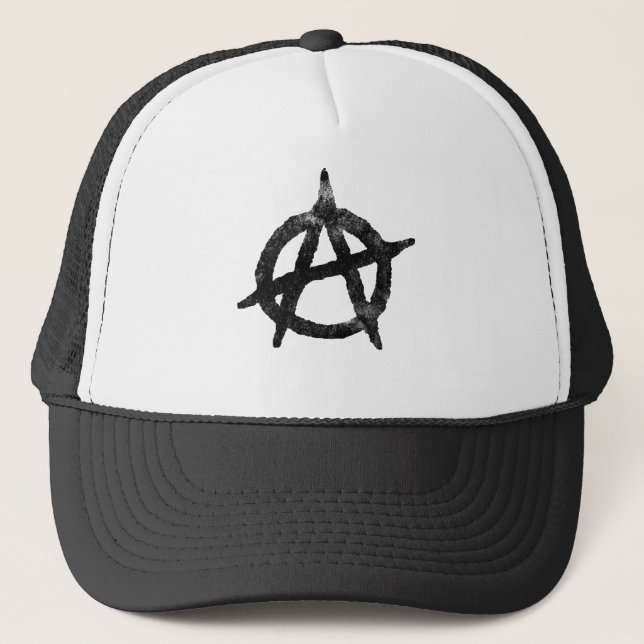Casquette "entourez" un symbole d'anarchie (Devant)