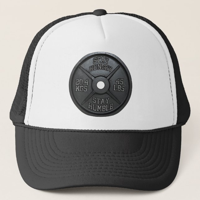 Casquette Entraînement - Restez faim, Restez humble - Barbel (Devant)