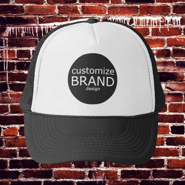 Casquette Entreprise Swag Marque Entreprise Ajouter Votre Lo (black custom logo hat)