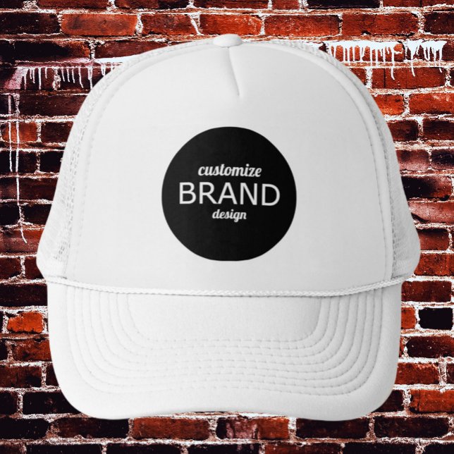 Casquette Entreprise Swag Marque Entreprise Ajouter Votre Ma (white custom logo hat)