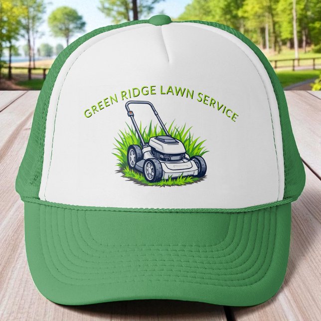Casquette Entretien et service professionnel de pelouse vert (Créateur téléchargé)
