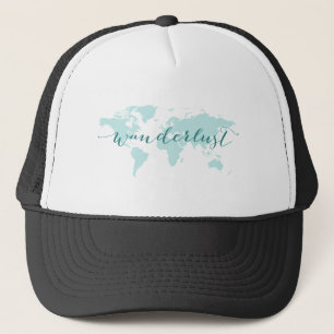 Casquette Envie de voyager, désir de voyager, carte