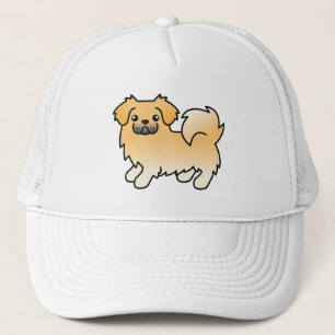 Casquette Épagneul tibétain faon Chien de dessin animé migno