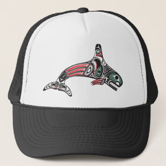 Casquette Épaulard et Eagle de Tlingit