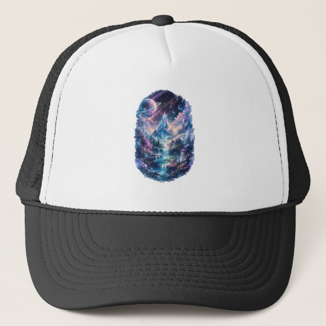 Casquette Epic Cosmic Fantasy World Art (Devant)
