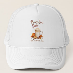 Casquette Épice citrouille - Feuillage de fin et d'automne