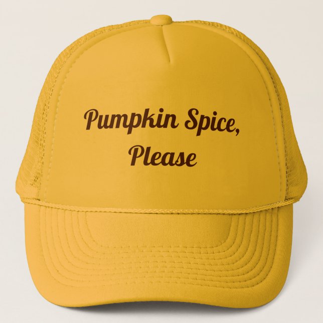 Casquette Épices citrouilles S'il vous plaît (Devant)