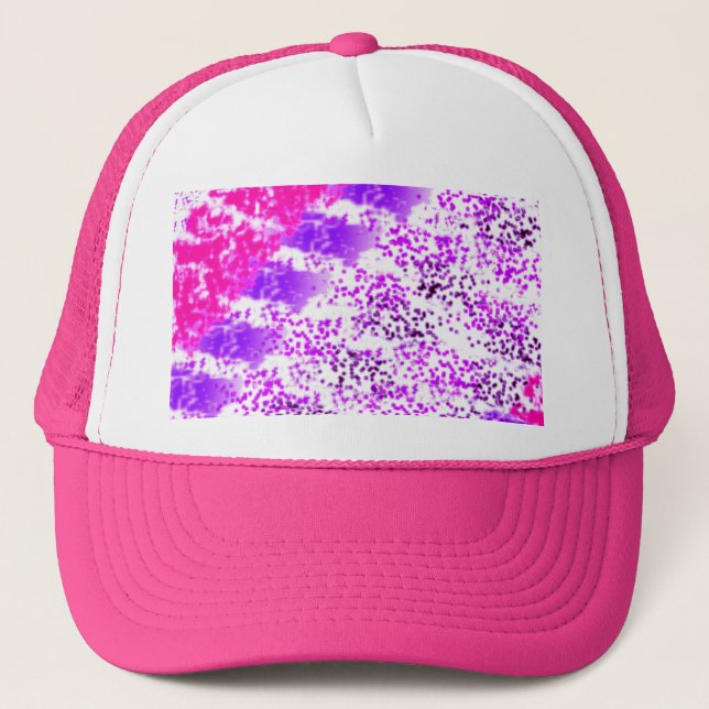 Casquette Éponge Impression rose/violet/noir (Devant)