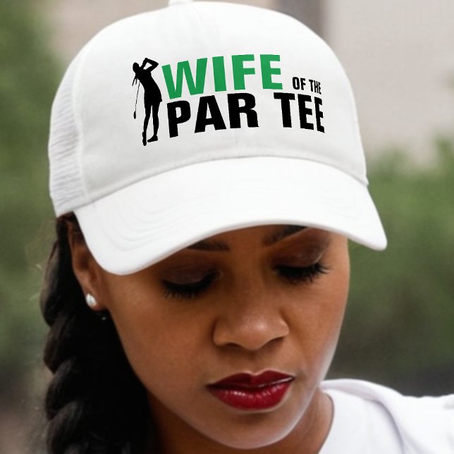 Casquette Épouse du Par Tee Vert et Blanc Mariée (Créateur téléchargé)