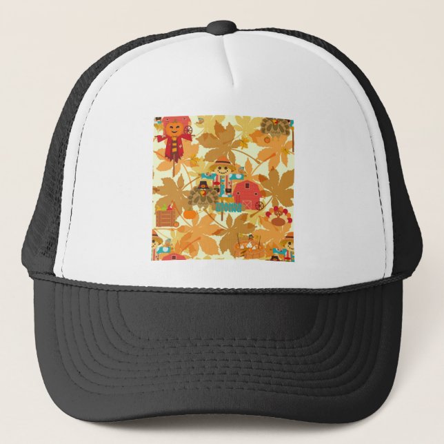 Casquette épouvantail de l'action de grâce (Devant)