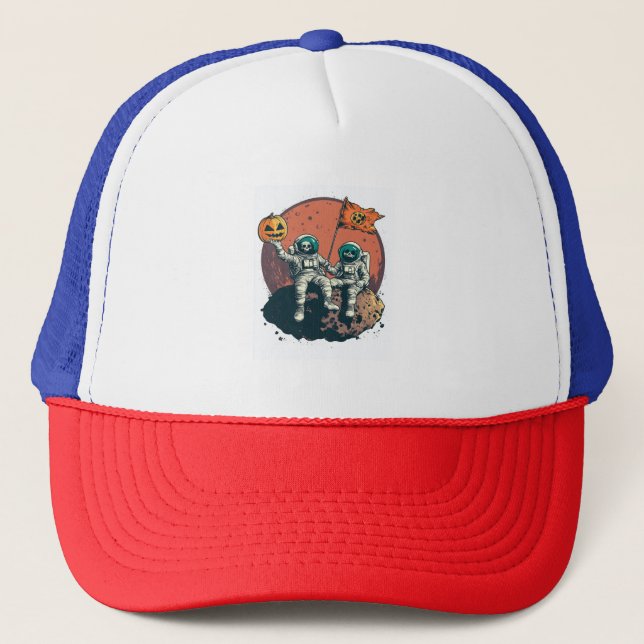 Casquette Équipage d'astronaute squelette (Devant)