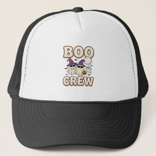 Casquette Équipage fantôme Halloween Vintage Vector Design_1