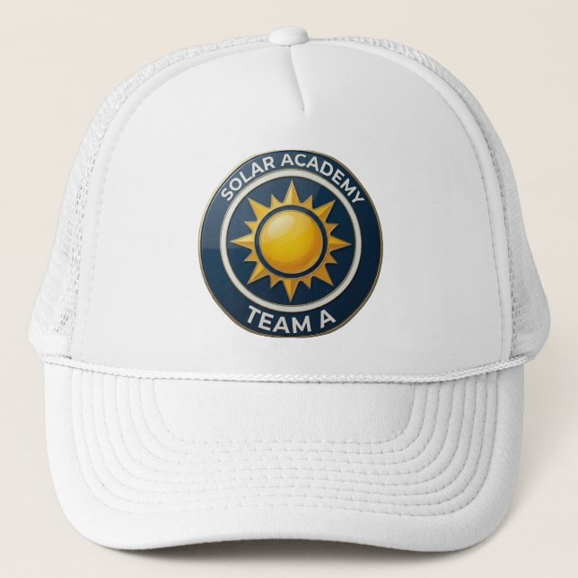 Casquette  « Équipe A – SOLAR ACADEMY Texte en gras pour che (Devant)