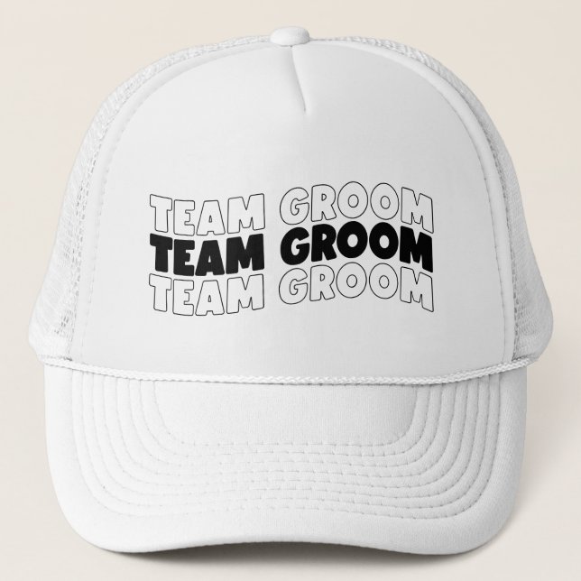 Casquette Équipe cool du marié, tenue de mariage  (Devant)