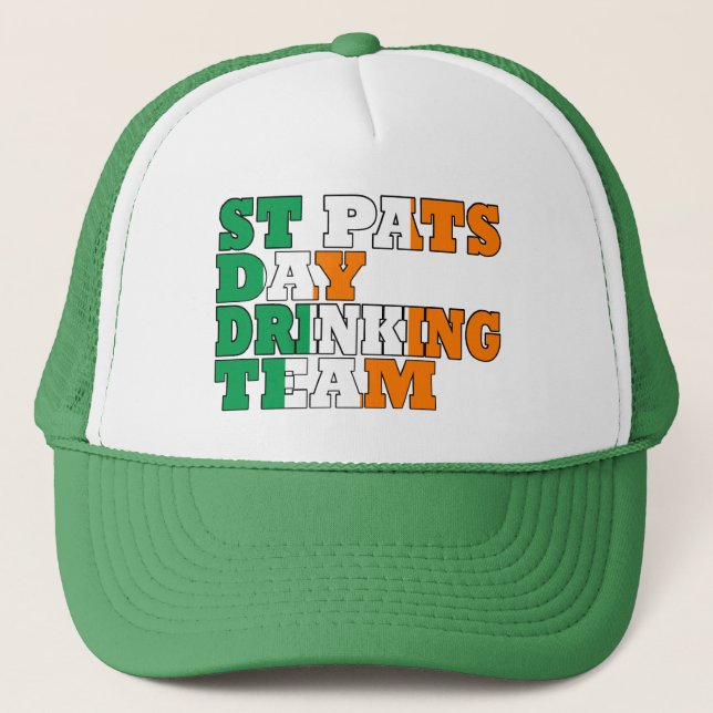 Casquette Équipe de buveurs de St Pats (Devant)