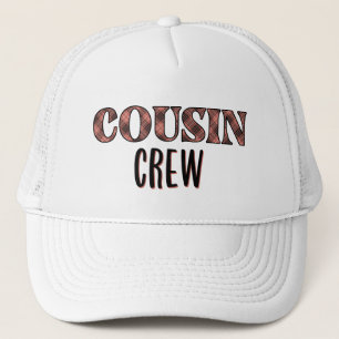 Casquette Équipe de cousins à motif carreaux personnalisé