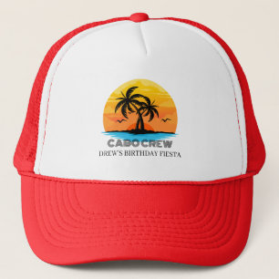 Casquette Équipe de fête d'anniversaire avec texte personnal