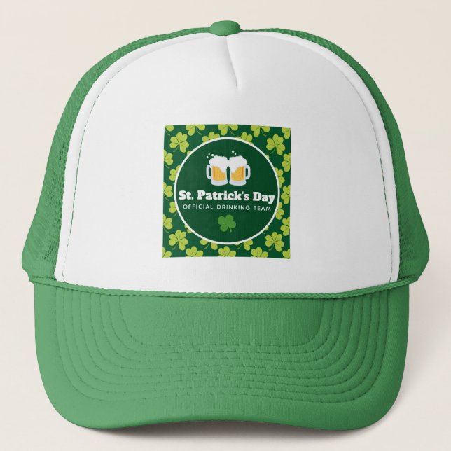 Casquette Équipe de la St. Patrick's Day Drinking Motif (Devant)