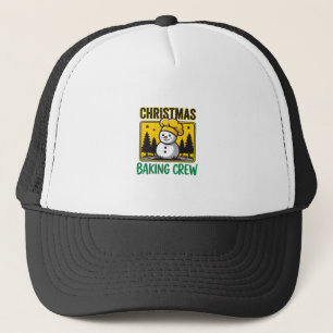 Casquette Équipe de pâtisserie de Noël Bonhomme de neige Mod