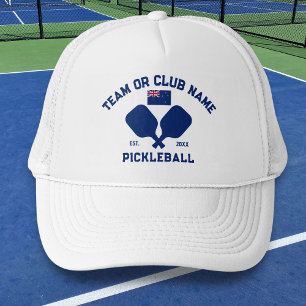 Casquette Équipe de pickleball Club Nouvelle-Zélande Drapeau