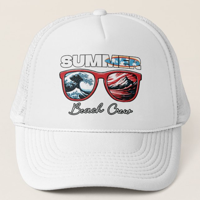 Casquette Équipe de plage d'été - Vibes d'été (Devant)