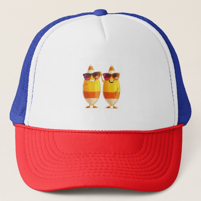 Casquette Équipe d'Halloween Candy Corn (Devant)