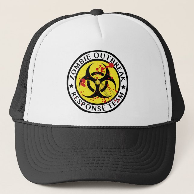 Casquette Équipe d'intervention en cas d'éclosion de zombie (Devant)