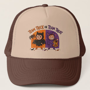 Casquette Équipe Farce ou Équipe Friandise Halloween Enfants