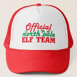 Casquette Équipe officielle de lutins du Pôle Nord
