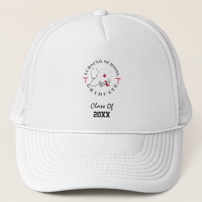 Casquette Équipement pour diplômés d'école d'infirmières (Devant)