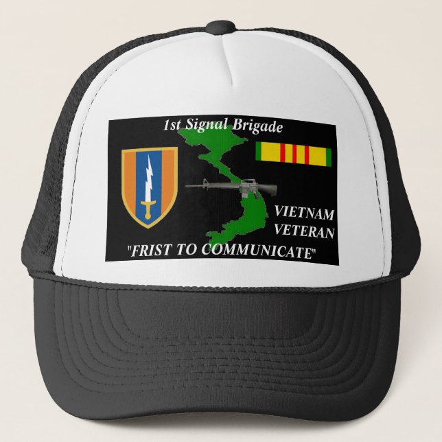 Casquette ęr Brigade " ?ère de signal pour communiquer" des (Devant)