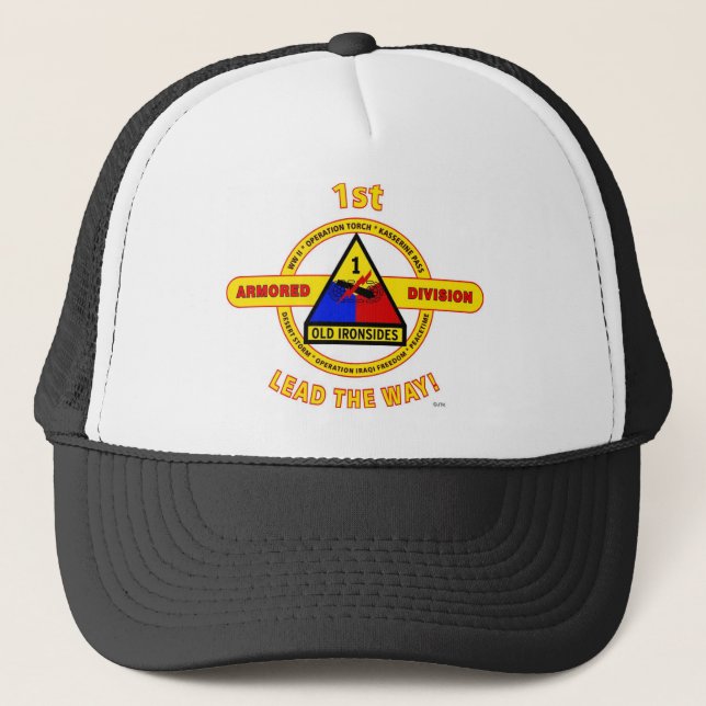 Casquette ęr DIVISION BLINDÉE "VIEUX IRONSIDES " (Devant)