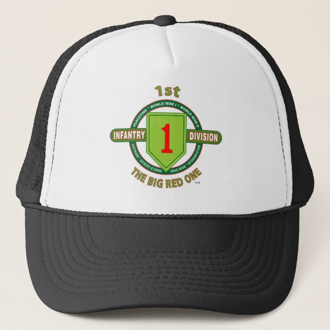 Casquette ęr DIVISION d'INFANTERIE "Le GRAND ROUGE UN " (Devant)