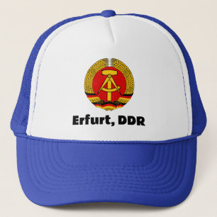 Casquette Erfurt, DDR, RDA, Erfurt, Allemagne de l'Est Ossi