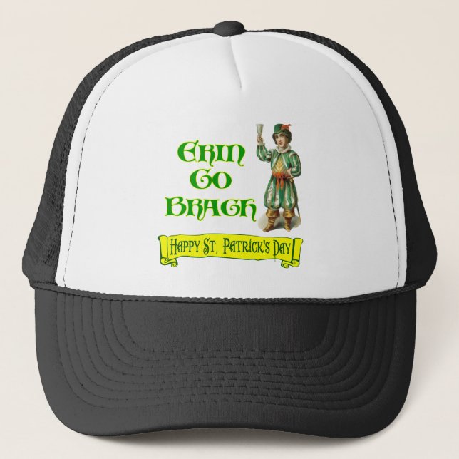 Casquette Erin Go Braugh Joyeux Saint Patrick Day dit : (Devant)